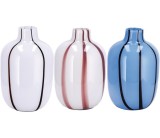 Cumpara ieftin Set 3 vaze flori sticla multicolora 16,5 x 26 cm