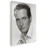 Tablou Paul Newman actori celebri alb negru 1512 Tablou canvas pe panza CU RAMA 70x100 cm