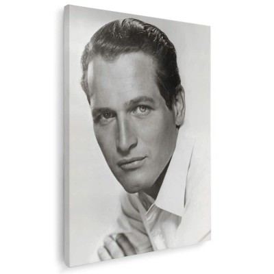 Tablou Paul Newman actori celebri alb negru 1512 Tablou canvas pe panza CU RAMA 20x30 cm foto