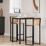 vidaXL Masă de bar natural 110 x 55 x 105 cm Lemn de pin masiv 892799