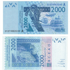 ! STATELE VEST-AFRICANE , COASTA DE FILDES - 2.000 FRANCI 2021 - P 116 A u - UNC