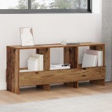 vidaXL Raft pentru reviste Lemn vechi 102 x 30 x 45 cm 890966