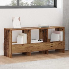 vidaXL Raft pentru reviste Lemn vechi 102 x 30 x 45 cm 890966