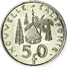 NOUA CALEDONIE 50 FRANCI CFP 2015 , KM 13a , XF + foto
