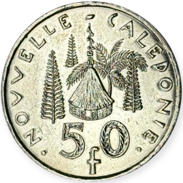 NOUA CALEDONIE 50 FRANCI CFP 2015 , KM 13a , XF +