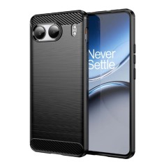 Husa carbon pentru oneplus nord 4, tech protects anti-soc, black foto