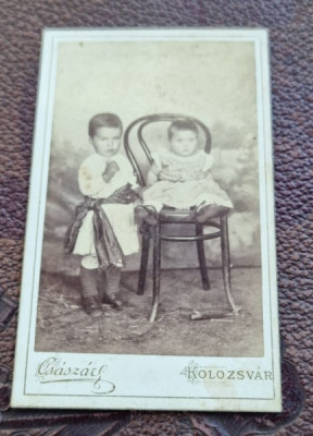 Fotografie copii, tip CDV foto