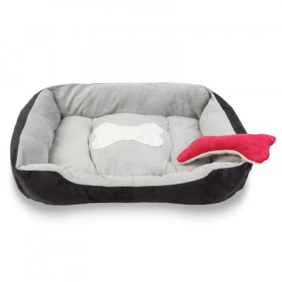 Pat pentru caini - 90 x 70 x 15 cm - negru Best CarHome foto