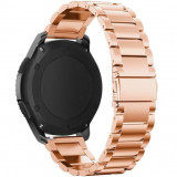 Cumpara ieftin Curea metalica Smartwatch Samsung Galaxy Watch 46mm, Samsung Watch Gear S3, iUni 22 mm Otel Inoxidabil, Rose Gold