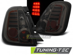 Stopuri LED compatibile cu Fiat 500 07- Fumuriu LED foto