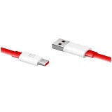 Cablu Date si Incarcare USB la USB Type-C OnePlus Warp Charge 30, 1.5 m, Rosu 5461100012