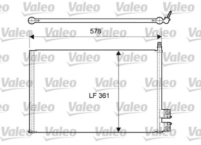 VALEO 814083 Condensator, climatizare foto