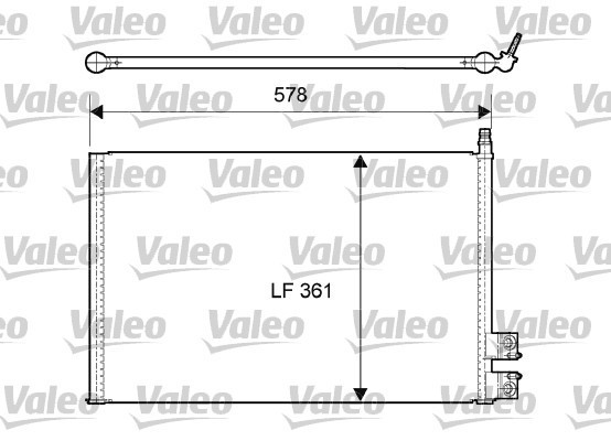 VALEO 814083 Condensator, climatizare