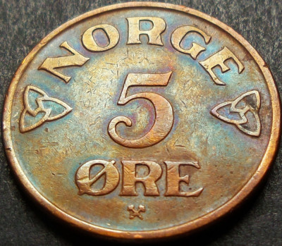 Moneda istorica 5 ORE - NORVEGIA, anul 1952 * cod 1585 A foto