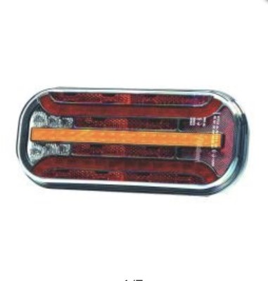 Set 2 lampi led spate cu ceata si semnalizare dinamica, fristom , 12v-24v foto