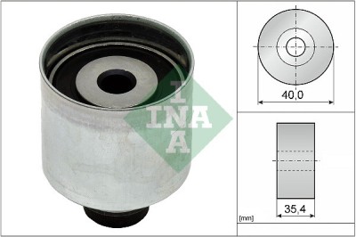 INA 532 0349 10 Rola ghidare/conducere, curea distributie foto