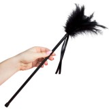 SECRETPLAY - BLACK FEATHERS 40 CM, SECRETPLAY 100% FETISH