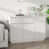 Servanta, alb, 110x34x75 cm, lemn masiv de pin GartenMobel Dekor, vidaXL