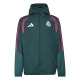 Real Madrid geacă de bărbați cu glugă Tiro Allweather aurora - XL