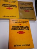 MATERIALURI FOLCLORISTICE - GRIGORE G. TOCILESCU, CRISTEA N. TAPU - 3 volume
