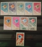 Taaf, Colonii franceze 1965 - Centenar U. I.T. , 9 colonii franceze,,dantelate , MNH