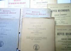 lot de 8 carte veche anii 30 revista fundatiilor regale istorie etc foto