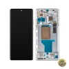 Display cu Touchscreen Motorola Edge 30 Ultra cu Rama Alb (Starlight White) Service Pack 5D68C21453