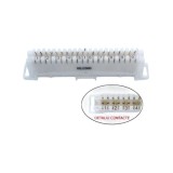 Regleta Telefonica, GREENOVIVE&reg;, RS79401S Electromagnetica, IDC, cu Separatie, pentru 10 Perechi LSA, Alba