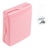 Suport Plastic pentru Absorbante, Deschidere Dublă, Dimensiuni 8x3x10.5 cm, Roz, Oem