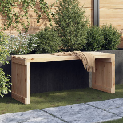 vidaXL Bancă grădină extensibilă, 212,5x40,5x45 cm, lemn masiv pin foto