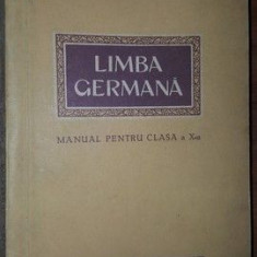 Limba germana. Manual pentru clasa a X-a Anul 1957