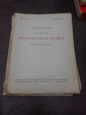 Buletinul Comisiunii Monumentelor istorice, iulie septembrie 1938 foto