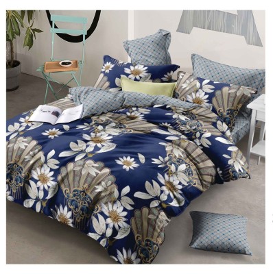 Lenjerie pat dublu,bumbac finet,6 piese,cearceaf cu elastic 180x200cm, cearceaf pilota 200x230cm, 2 fete de perna 50x70, 2 fete de perna 70x70-A1117 foto