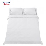 Lenjerie de pat hotel damasc, king size, dungi satinate de 1cm, Heinner