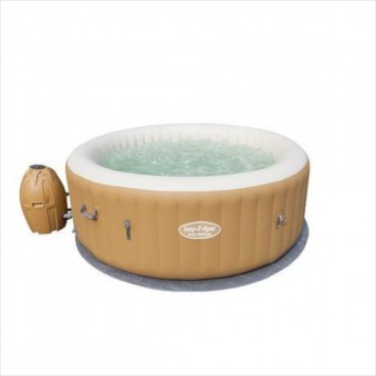 Piscina gonflabila cu hidromasaj, incalzire si filtrare, 196x71 cm, Bestway&amp;reg; 54129, Lay-Z-SPA, Palm Springs foto