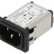 Conector alimentare AC SCHURTER soclu tată C14 6A 250V pentru montare pe panou