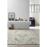 Covor Premium Belgian Model Valencia 22205-556, Marime 80 x 150 cm, Crem, Antialergic, Polipropilena, Living, Dormitor, Sufragerie, Birou