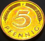 Cumpara ieftin Moneda 5 PFENNIG - RF GERMANIA, anul 1986 F *cod 4647 = A.UNC, Europa