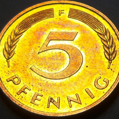 Moneda 5 PFENNIG - RF GERMANIA, anul 1986 F *cod 4647 = A.UNC