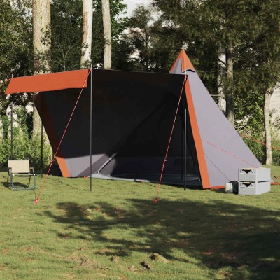Gossi cort de familie tipi pentru 6 persoane gri impermeabil foto