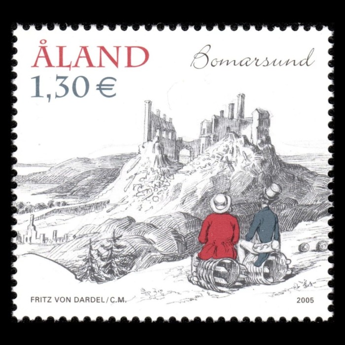 Aland (Finlanda) 2005 - Cetăți, istorie, arta, Bomarsund, neuzat