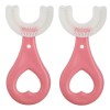 Set 2 periute de dinti pentru copii, forma U, silicon