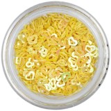 Paiete inimă cu gol &icirc;n mijloc - galbene, INGINAILS