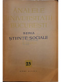 Jean Livescu (red.) - Analele Universitatii Bucuresti - Seria Stiinte Sociale - Filologie, nr. 23 - anul X (editia 1961)