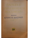 Jean Livescu (red.) - Analele Universitatii Bucuresti - Seria Stiinte Sociale - Filologie, nr. 23 - anul X (Editia: 1961)