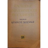 Jean Livescu (red.) - Analele Universitatii Bucuresti - Seria Stiinte Sociale - Filologie, nr. 23 - anul X (Editia: 1961)