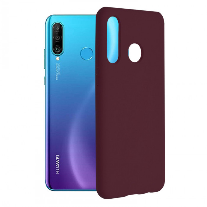 Husa pentru Huawei P30 lite / P30 lite New Edition, Techsuit Soft Edge Silicone, Plum Violet