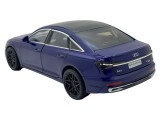 Macheta metal Audi A6L albastru cu sunet, lumini, deschide usi 1:24