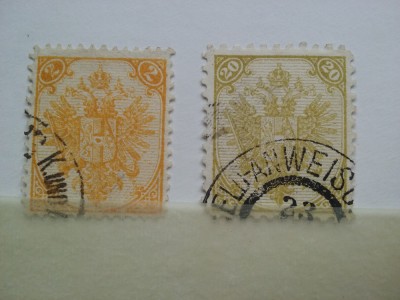 1879- Austria-Bosnia-Hert. -Mi 2,8-2val.-st. foto