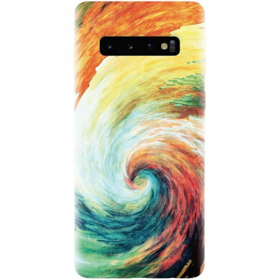 Husa silicon pentru Samsung Galaxy S10, Big Wave Painting foto